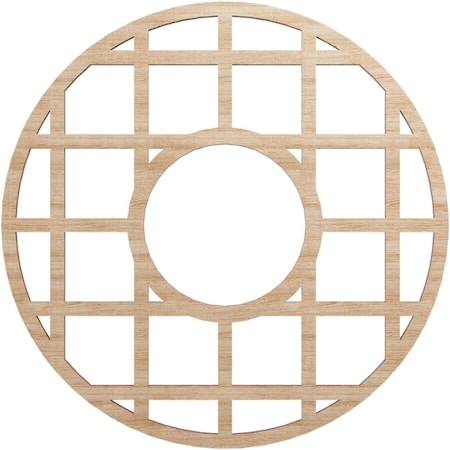 Ekena Millwork O'Neal Wood Fretwork Pierced Ceiling Medallion, Alder, 16"OD x 5 3/4"ID x 1/4"T CMWP16X16X0250ONAL